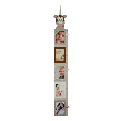Picture A unique ruler for measuring children's height decorated with dogs