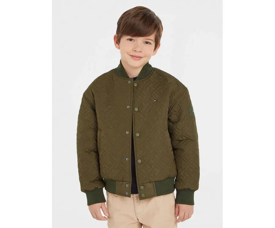 obrazek 1 Tommy Hilfiger Kurtka bomber KB0KB08565 Zielony Regular Fit