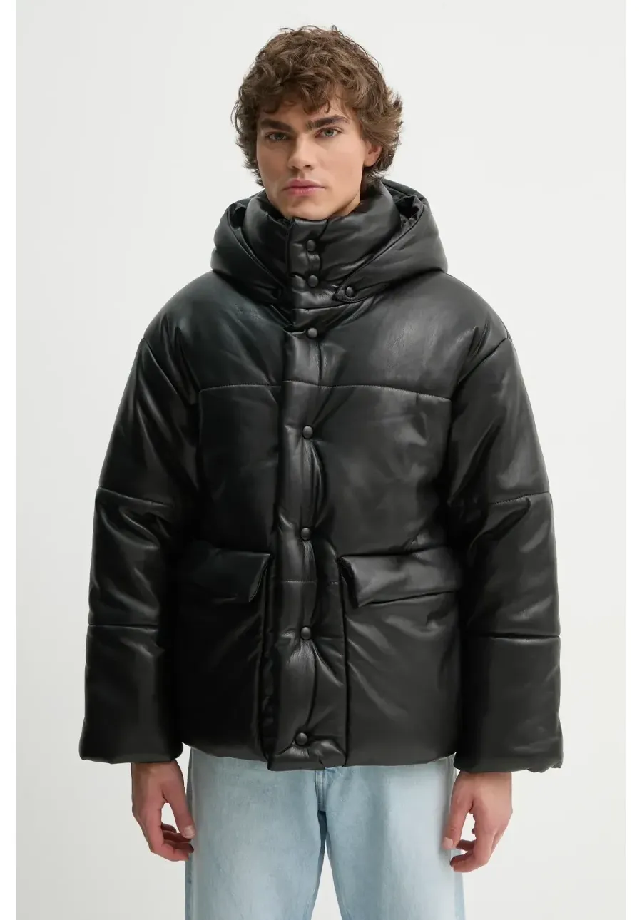 obrazek 1 Nanushka kurtka HIDE MENS męska kolor czarny zimowa oversize NM22CROW00299