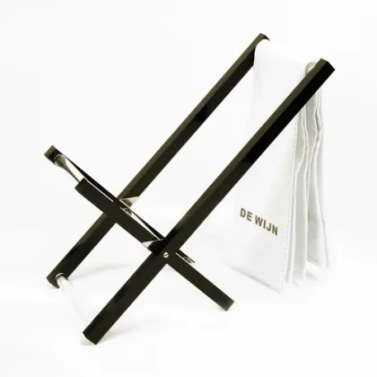 Zdjęcie Luksusowy zestaw na prezent : stojak na wino + ściereczka kuchenna