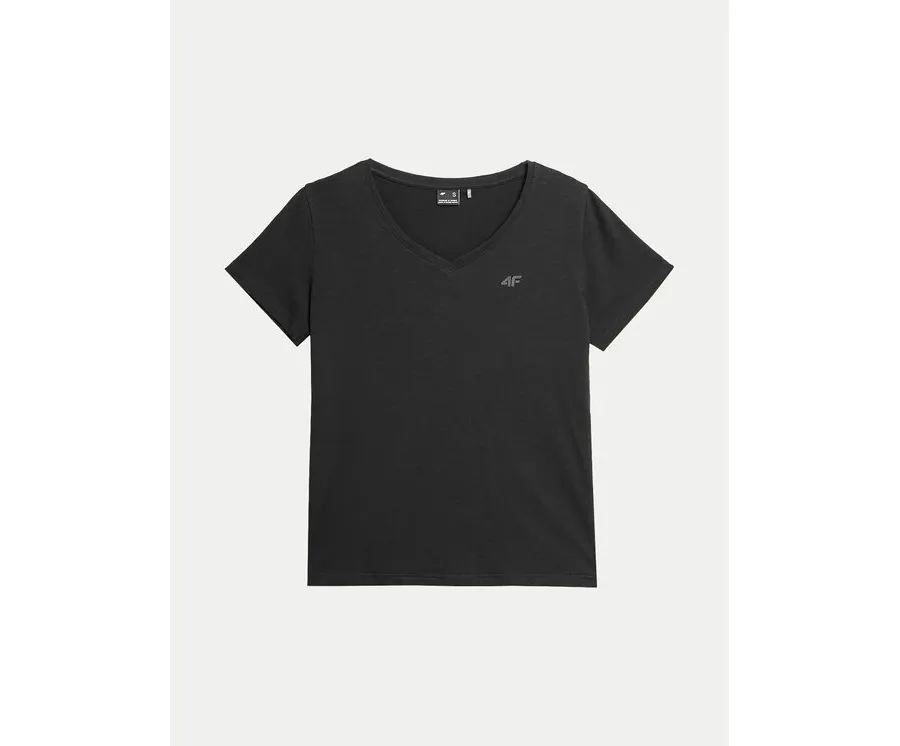 obrazek 1 4F T-Shirt 4FWSS24TTSHF1162 Czarny Regular Fit