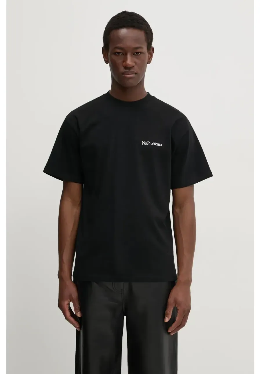 obrazek 1 No Problemo t-shirt bawełniany Mini Problemo SS Tee kolor czarny z nadrukiem NP60009.02