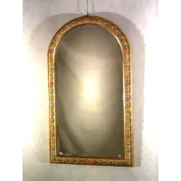 Zdjęcie Lustro, rama Della Robbia z rzeźbionego drewna - Toskańska produkcja rzemieślnicza 1990