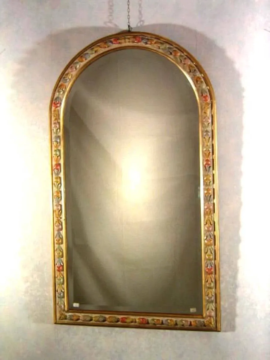 obrazek 1 Lustro, rama Della Robbia z rzeźbionego drewna - Toskańska produkcja rzemieślnicza 1990