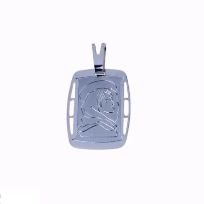 Zdjęcie Prostokątny medalik z Matką Bożą 25x20mm