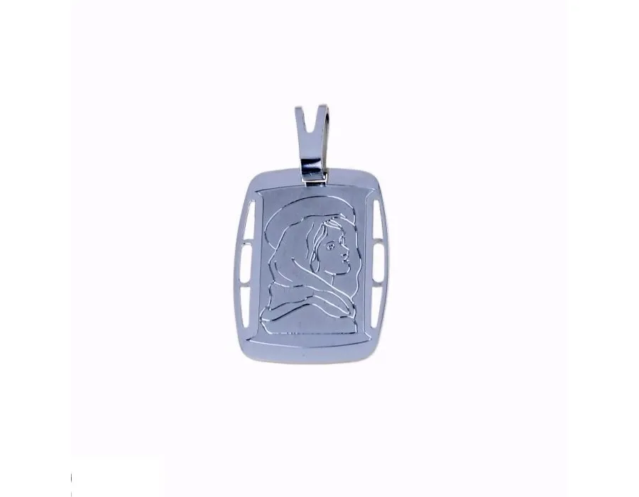 obrazek 1 Prostokątny medalik z Matką Bożą 25x20mm