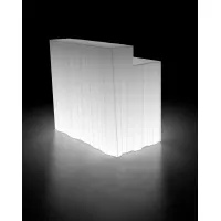 Zdjęcie Stylowa lada barowa do prestiżowych ogrodów i apartamentów podświetlana lampą led - Plust