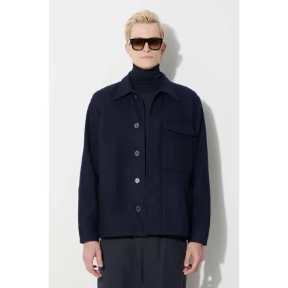 Zdjęcie Universal Works kurtka wełniana CRUISER JACKET kolor granatowy przejściowa 29110