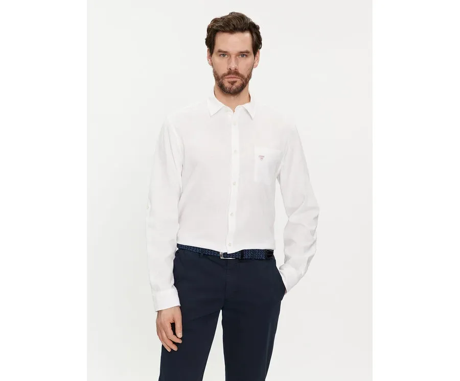 obrazek 1 Guess Koszula F4GH00 WG3L0 Biały Regular Fit