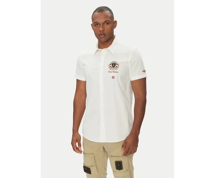obrazek 1 Aeronautica Militare Koszula 251CA1285CT3288 Biały Regular Fit