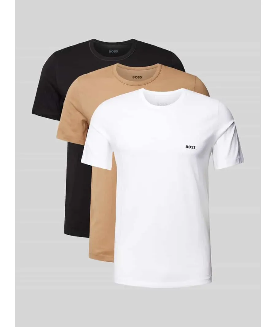 obrazek 1 T-shirt z wyhaftowanym logo, w zestawie 3 szt., model ‘Classic’