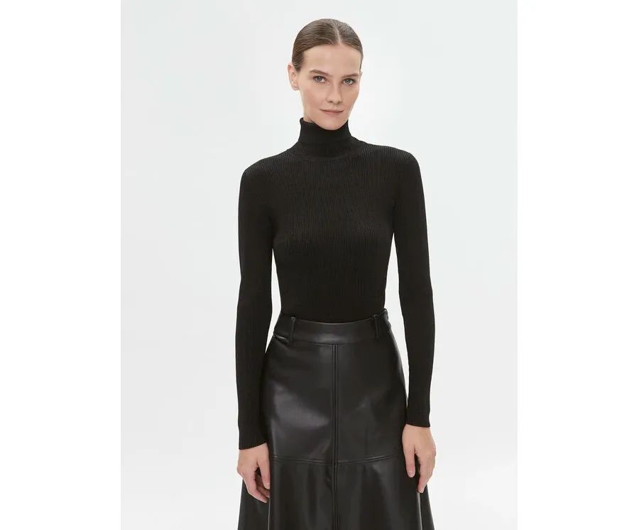 obrazek 1 Bruuns Bazaar Sweter Anemones Batildas BBW3518 Czarny Regular Fit