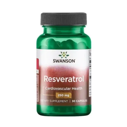 Zdjęcie Swanson Resweratrol 250 mg Preparat wspomagający układ krążenia Kapsułki