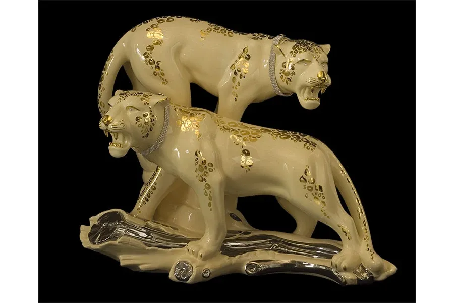 obrazek 1 Klasyczna figurka leopardów