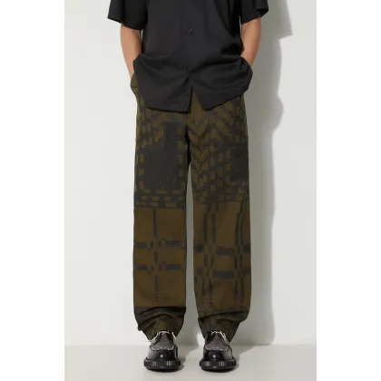 Zdjęcie Engineered Garments spodnie bawełniane Fatigue Pant kolor zielony proste 23F1F004.CT255