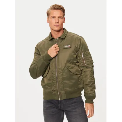 Zdjęcie SCHOTT N.Y.C. Kurtka bomber 210100RS Zielony Regular Fit