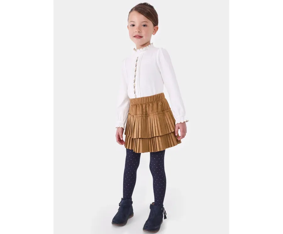 obrazek 1 Mayoral Spódnica plisowana 4.903 Brązowy Regular Fit
