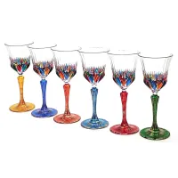 Picture A unique set of 6 Adagio glasses from an Italian manufacturer