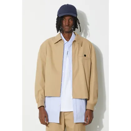 Zdjęcie AMBUSH kurtka Sponge Mix Jacket męska kolor beżowy przejściowa BMEM001S24FAB