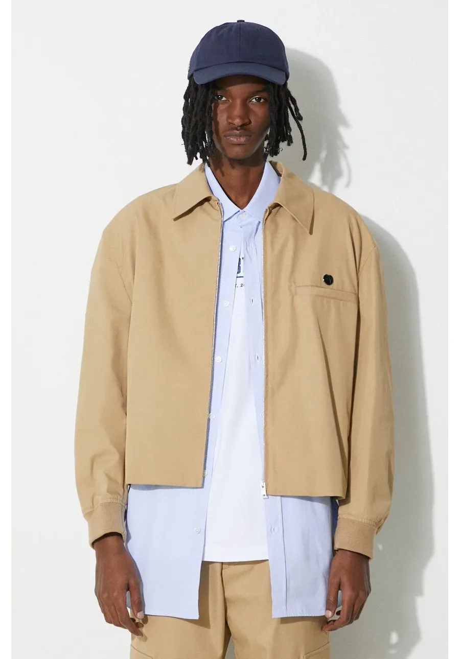 obrazek 1 AMBUSH kurtka Sponge Mix Jacket męska kolor beżowy przejściowa BMEM001S24FAB