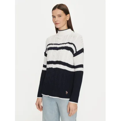 Zdjęcie U.S. Polo Assn. Sweter WUP1099 Granatowy Relaxed Fit