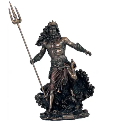 Zdjęcie Duża figurka dekoracyjna Posejdona - h. 53 cm
