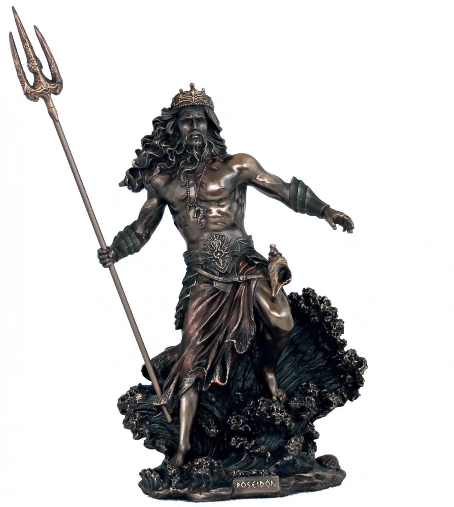 obrazek 1 Duża figurka dekoracyjna Posejdona - h. 53 cm