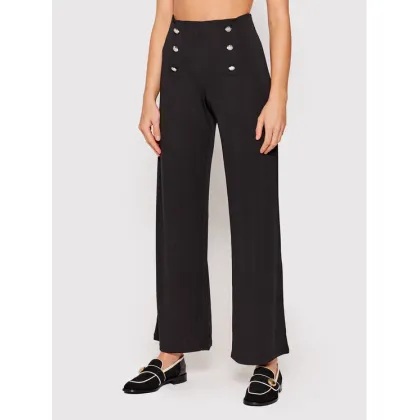 Zdjęcie Lauren Ralph Lauren Spodnie materiałowe 200807573002 Czarny Wide Leg LAUREN RALPH LAUREN