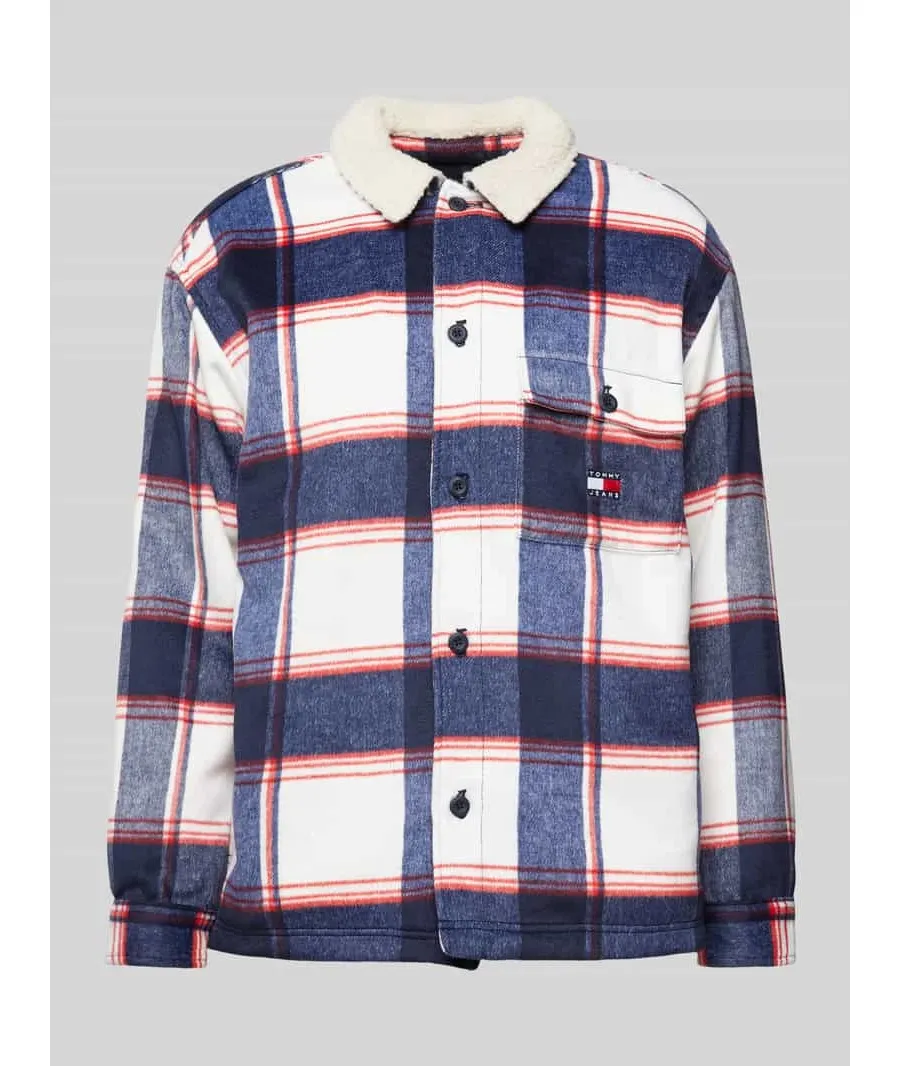 obrazek 1 Tommy Jeans Kurtka przejściowa Sherpa DM0DM19652 Granatowy Regular Fit