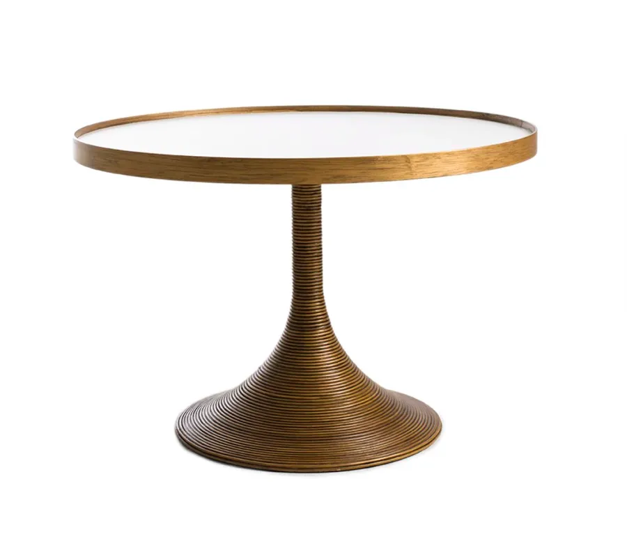 obrazek 1 Zjawiskowy rattanowy stolik do salonu 60cm firmy Kenneth Cobonpue