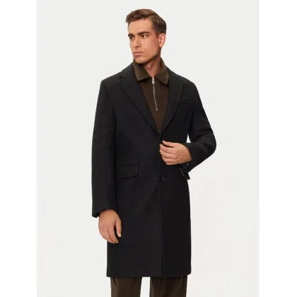 Zdjęcie AMI PARIS Płaszcz wełniany HCO010.WV0049 Czarny Regular Fit