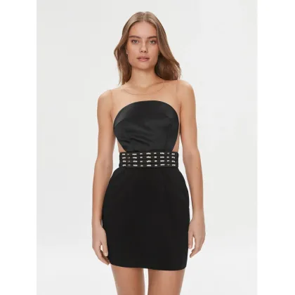 Zdjęcie Elisabetta Franchi Sukienka koktajlowa AB-443-37E2-3681 Czarny Slim Fit