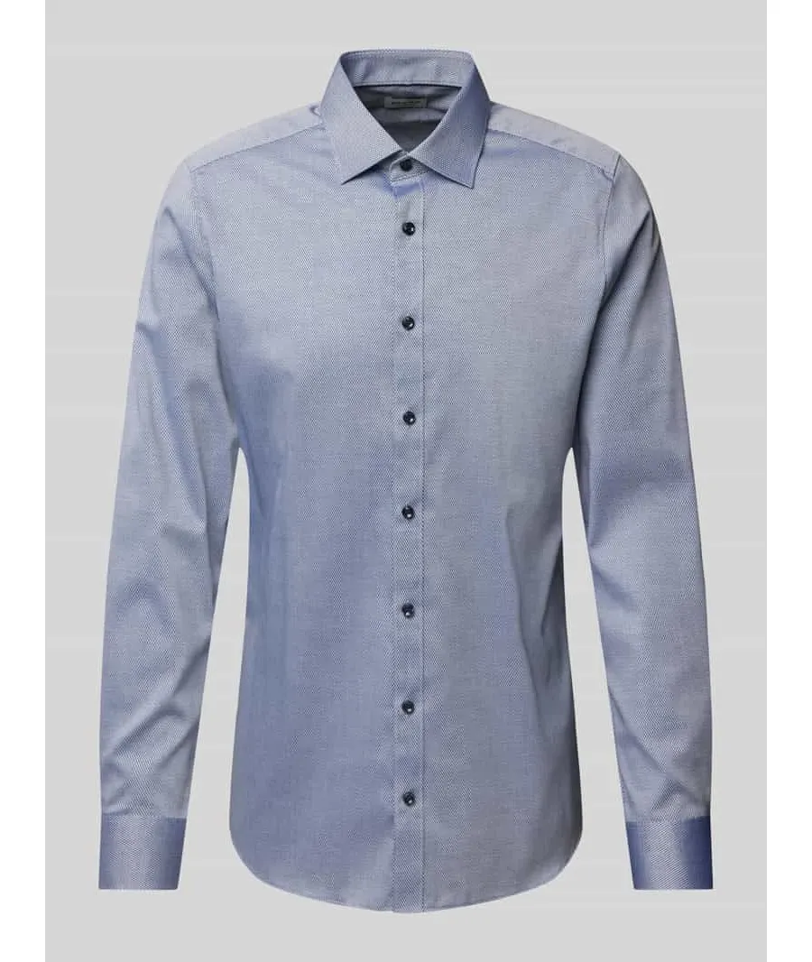 obrazek 1 Koszula biznesowa o kroju slim fit z kołnierzykiem typu kent