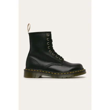 Zdjęcie Dr. Martens workery Vegan 1460 kolor czarny na płaskim obcasie DM14045001