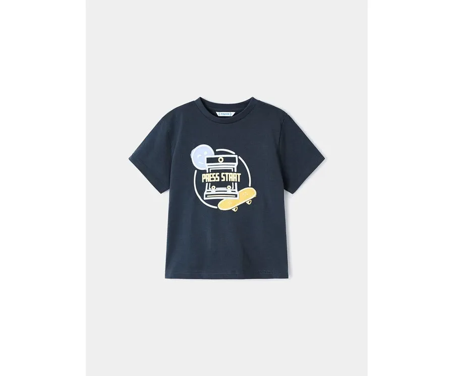 obrazek 1 Mayoral T-Shirt 3012 Granatowy Regular Fit