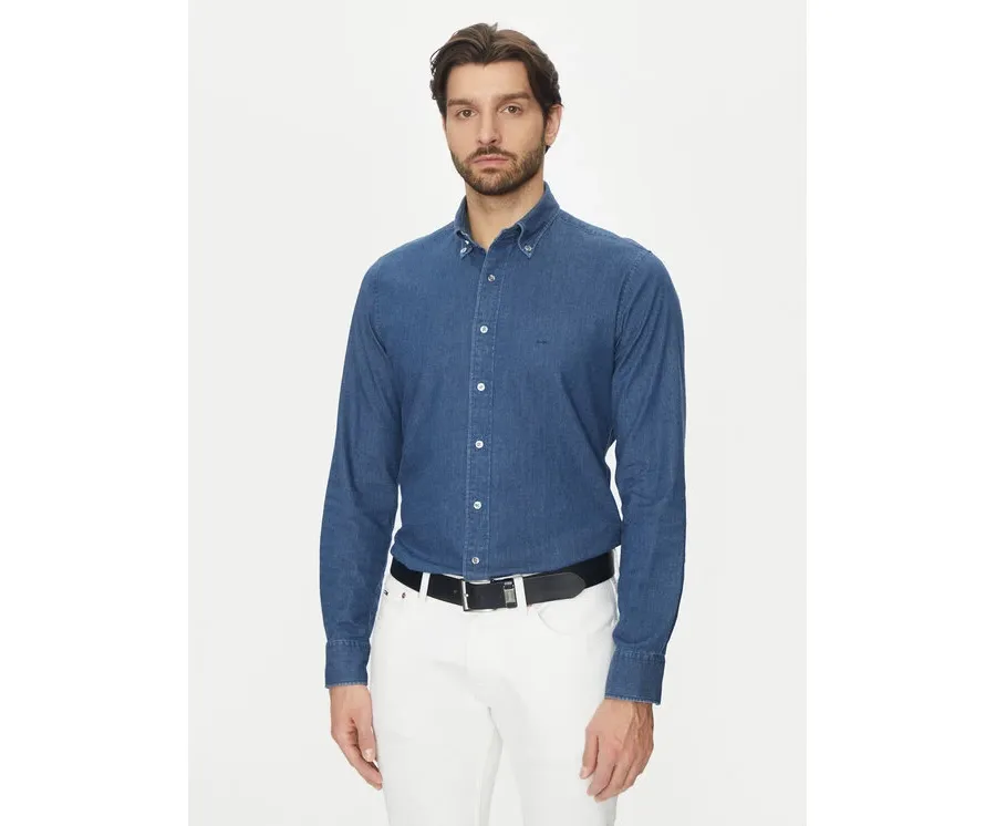 obrazek 1 Michael Kors Koszula jeansowa MD0MD91441 Granatowy Slim Fit