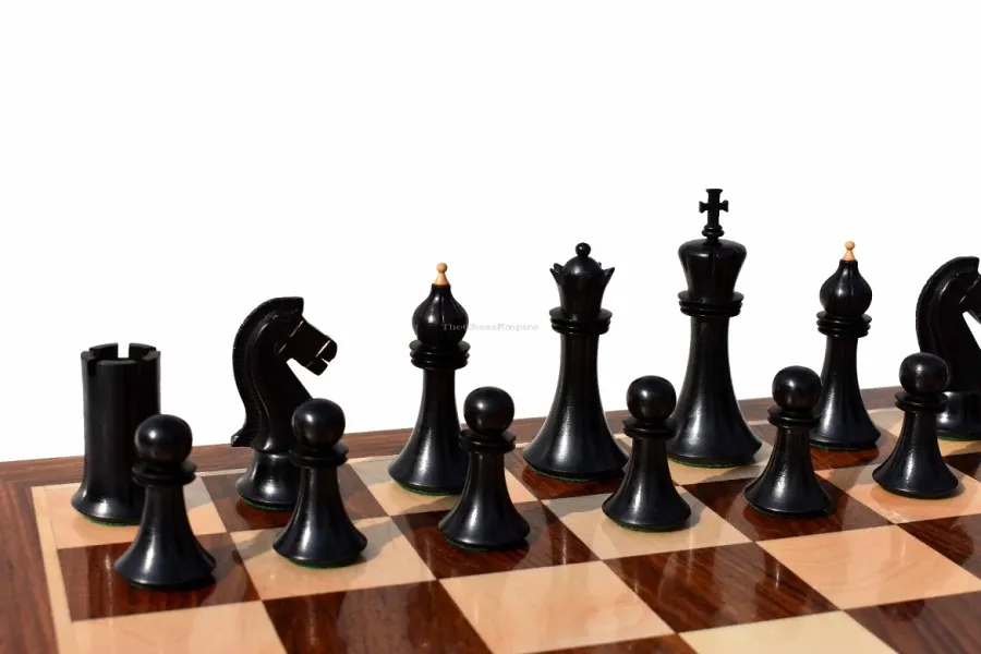 obrazek 7 Wyprodukowany z drewna komplet szachowy - The Chess Empire