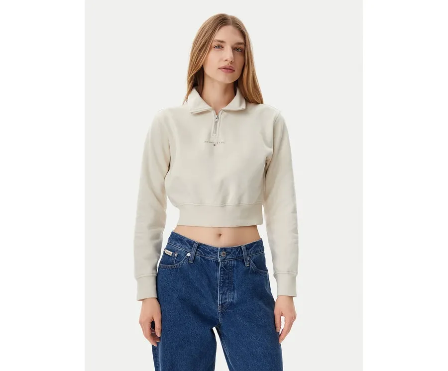 obrazek 1 Tommy Jeans Bluza DW0DW20305 Beżowy Regular Fit