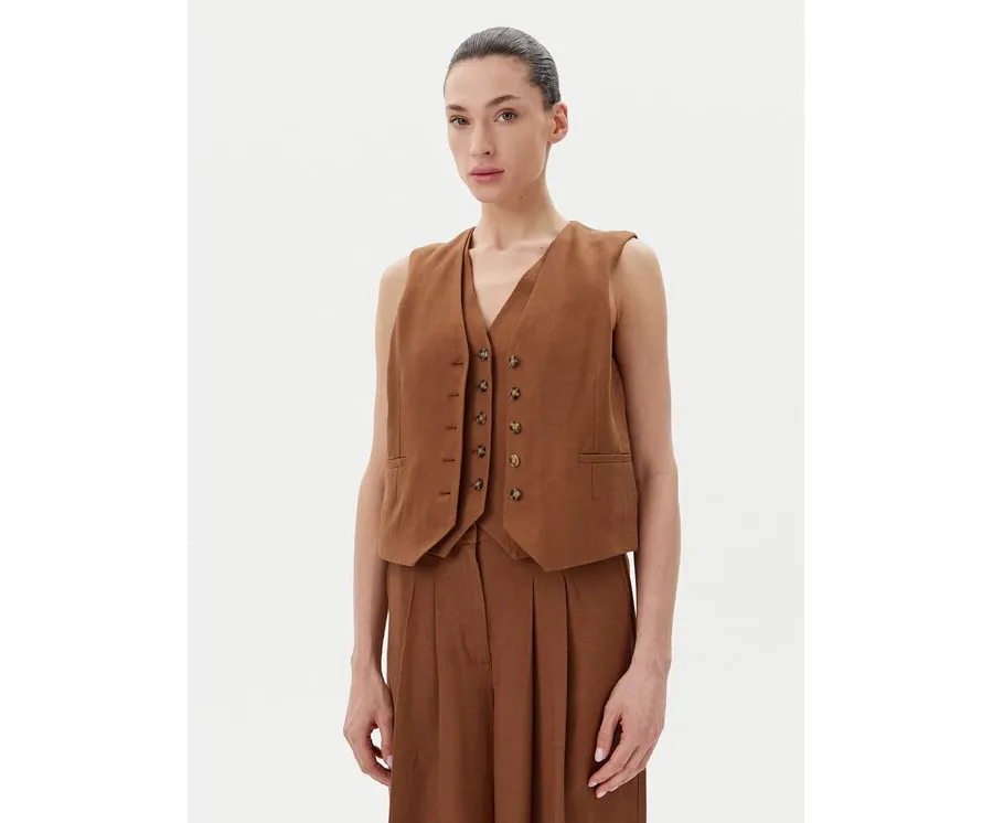 obrazek 1 Herskind Kamizelka 5505840 Brązowy Regular Fit