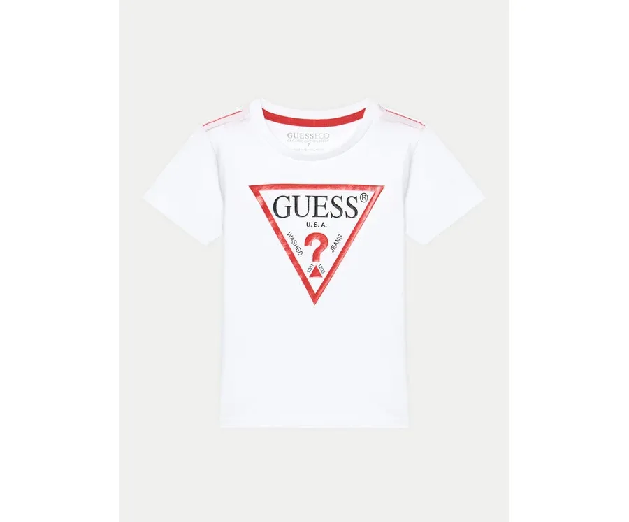 obrazek 1 Guess T-Shirt N73I55 K8HM0 Biały Regular Fit
