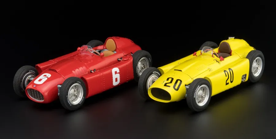 obrazek 7 Piękny komplet dwóch replik zółtego Ferrari D50 i czerwonej Lanci D50