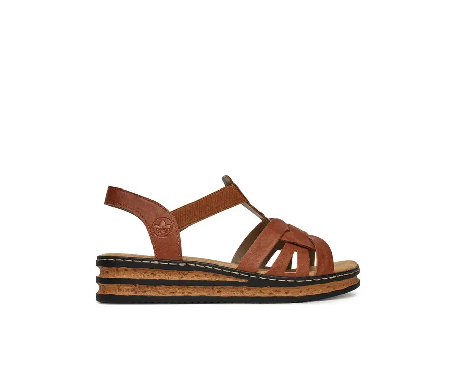 obrazek 1 Rieker Sandały 62918-22 Brązowy