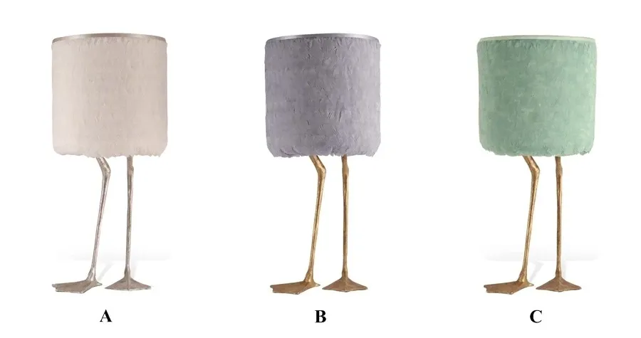 obrazek 3 Designerska lampa do sypialni z kaczymi piórami