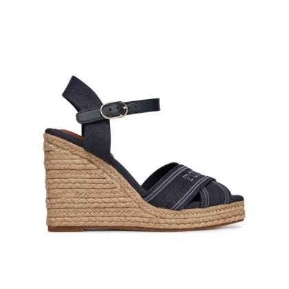 Zdjęcie Tommy Hilfiger Espadryle Tommy Hilfiger Espad High Wedge FW0FW08668 Granatowy