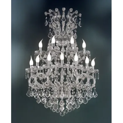 Zdjęcie Stylowy żyrandol kryształowy na 11 żarówek