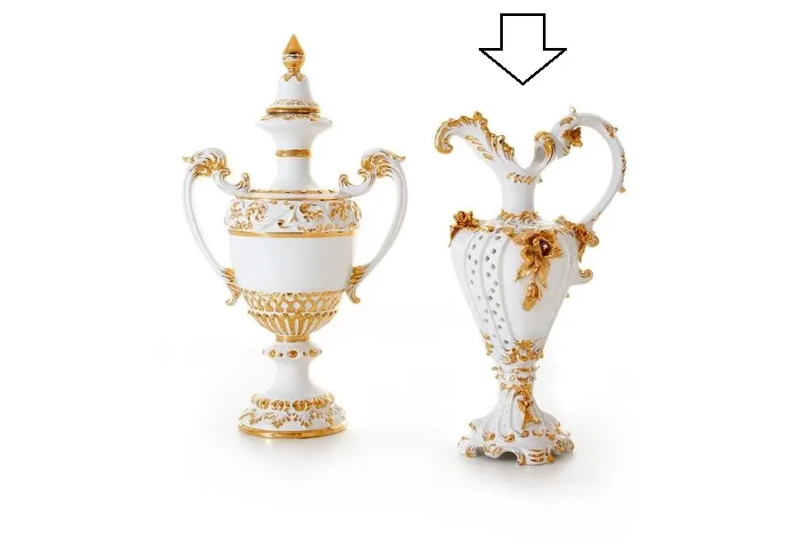 obrazek 1 Barokowa piękna amfora wykonana z ceramiki - Ceramiche ML