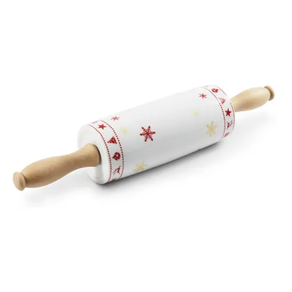 Zdjęcie Duży wałek do ciasta z porcelany ze świątecznej kolekcji – Leander