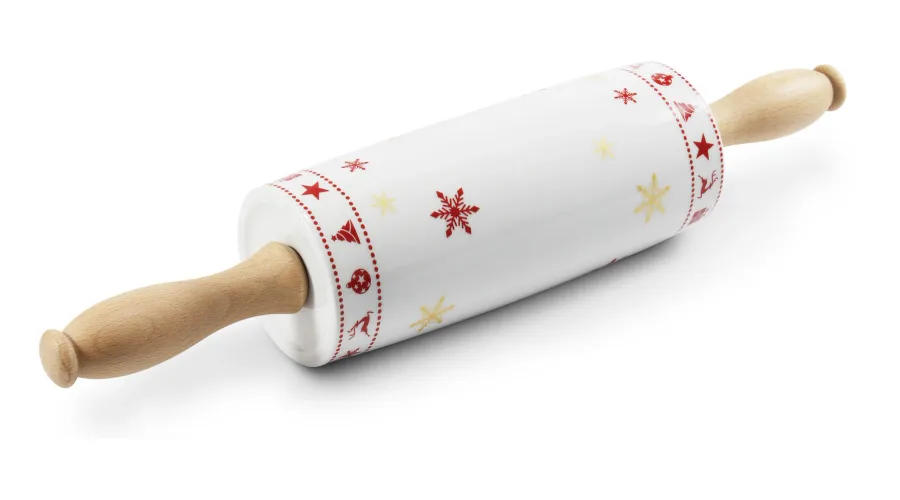 obrazek 1 Duży wałek do ciasta z porcelany ze świątecznej kolekcji – Leander