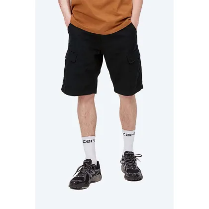 Zdjęcie Carhartt WIP szorty bawełniane kolor czarny gładkie I028245.BLACK-BLACK