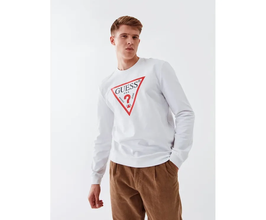 obrazek 1 Guess Bluza Audley M2YQ37 K6ZS1 Biały Slim Fit